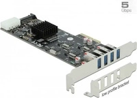 Delock 89008, Delock USB-Adapter - PCIe 2.0 x4 Low-Profile