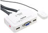 InLine 60613I, InLine Cable KVM Switch - KVM-/Audio-/USB-Switch - 2 x KVM/Audio/USB -