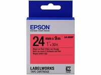 EPSON POS C53S656004, EPSON POS Epson Label Cartridge Pastel LK-6RBP Black/Red...