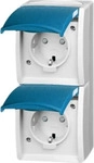 Busch-Jaeger 2CKA002084A0719, Busch-Jaeger 20-02 EBW-53 SCHUKO Aufputzsteckdose...