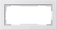 Gira 100222, Gira 100222 Abdeckrahmen 2f o.M. Gira E2 Reinwei&szlig; m