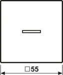Jung AS591KO5BFWW, Jung AS 591 KO5 BF WW Wippe Linse Lichtleiter Zentralplatte