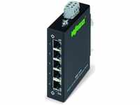 Wago 852-1111/000-001, Wago 5 Port Switch 5 Ports 1000Base-T schwarz