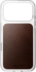 Nomad NM017774858, Nomad Transparente Lederh&uuml;lle Horween iPhone 18 Pro Rustic Brown