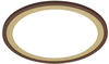 Briloner SLIM runde, flache DECO LED Panel-Deckenleuchte 29cm 18W Braun-Gold