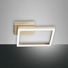 Fabas Luce LED Wand-/Deckenleuchte Bard 55x270mm 22W Warmweiß Gold dimmbar