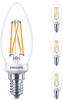 Philips LED Kerzenlampe E14 90Ra WarmGlow dimmbar 2,5W 270lm extra+warmweiss