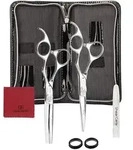 Olivia Garden Scheren SilkCut 2er- Set silber HS 5,75 u. MS 6,0 Zoll- S-1111