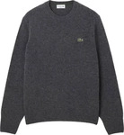 Lacoste AH2916-00-050, Lacoste - Wollpullover - Sweatshirt-Crewneck grau Herren