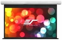 Motorleinwand Elite Screens Saker - MaxWhite - 221,5 x 124,5 16:9 Vorlauf 30 cm