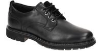 Clarks 26173434 7 BATCOMBE TIE Herrenschuhe Schwarz Glattleder Schn?rschuhe