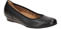 Gabor 02.690.57 KRETA Damen Ballerinas Schwarz Comfort Keilabsatz