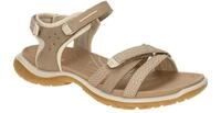Ecco 853303 Women`s Sandale Braun/Limestone Komfort Fu?bett, Klettverschluss