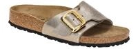 Birkenstock 1029416 Catalina Cushion Grau Taupe Damen Pantoletten mit Schnalle