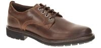 Clarks 26173436 7 BATCOMBE TIE Herren Schn?rschuhe Braun - dark tan Echtleder