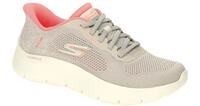 Skechers GO WALK FLEX 125503 TPPK taupe - bequeme Slipper f?r Damen