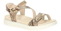 Ecco 238803 Soft Sandal Damen Riemchen Sandale Beige Python Metallic, Flexibe...