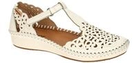 Pikolinos 655-0967 nata VALLARTA Damen Keilsandalen wei? Echtleder