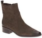 CAPRICE Damen Stiefeletten 25310 Dunkelbraun Nubuck Rei?verschluss Blockabsatz
