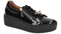 Gabor 73.201.97 Damenschuhe Sneaker schwarz (gold) mit herausnehmbarer Innens...