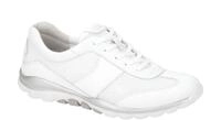Gabor 86.966.50 ROLLINGSOFT Damen Sneaker Wei? Bequeme Schn?r-Halbschuhe