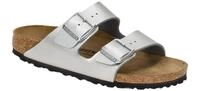 Birkenstock 1012283 ARIZONA Damen Pantoletten Silber Wechselfu?bett
