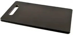 Schneidebrett mit Griff, Polyethylen schwarz - 25x15x1cm"