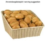 Buffetkorb Economic, Polypropylen beige - 45x42x24cm"
