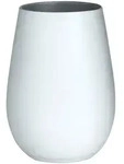 St&ouml;lzle Lausitz 6er Set Becher matt wei&szlig;/silber, Elements - 465ml - 6er...