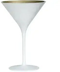 St&ouml;lzle Lausitz Martinigl&auml;ser 6er Set matt wei&szlig;/gold Elements 240ml - 6er Karton"