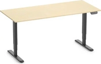 Ergolutions H&ouml;henverstellbarer Schreibtisch PRIMUS - 180x80 - Schwarz - 10 Jahre
