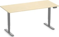 Ergolutions H&ouml;henverstellbarer Schreibtisch PRIMUS - 180x80 - Grau - 10 Jahre