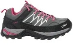 CMP Rigel Low WMN WP Velourleder &ndash; Damen-Trekkingschuhe Grey-Fuxia-Ice 43 EU