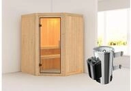 KARIBU Systemsauna Nanja, Fichtenholz 68mm, Eckeinstieg, ca. 2m&sup2; 85835