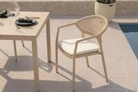 Hartman Shades of Colour Taragona Gartensessel, cappuccino/beige,