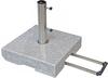 DOPPLER Trolley Granitsockel, Edelstahl/Granit, 50 kg, für Schirmstöcke von 32-60