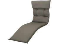 DOPPLER Relax Style Relaxsesselauflage, grau, Dralon, 175 x 50 x 7 cm, inklusive