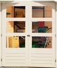 KARIBU Gartenhaus Askola 5, terragrau, Fichtenholz 19mm, 330 x 246 x 211 cm,