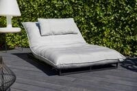 Hartman Emma Loungeliege, schwarz/marmor, Alu/Sunbrella, 196x125x41 cm,...