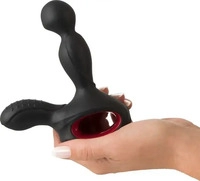 You2Toys Rechargeable Massager for Him: Vibro-Analplug, schwarz/rot, Sextoys >