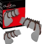 Bad Kitty: Quattro-Penisring, schwarz, Sextoys > Ringe & H&uuml;llen