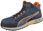 Puma CROSSTWIST MID hoher streetstyle Sicherheitsschuh S3 blau/orange Gr. 36
