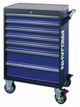 Projahn Werkstattwagen GALAXY 7 Schubf&auml;cher blau/anthrazit + Best&uuml;ckung f&uuml;r 3