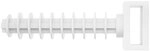 fischer Kabelbinderd&uuml;bel FTCP Steckd&uuml;bel Schlagd&uuml;bel mit &Ouml;se 9,5mm weiss - 100