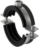 fischer Rohrschelle zweischraubig FRS aus Edelstahl A4 87 - 92 mm M10 - 10 St&uuml;ck