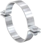 fischer Massivrohrschelle FMFSC feuerverzinkt ohne Gummieinlage 89 mm M12 - 1 St&uuml;ck