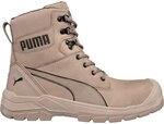 Puma CONQUEST STONE HIGH robuster hoher Sicherheitsschuh S3 hellbraun Gr. 41