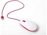 Offizielle Raspberry Pi Maus: rot-weiß (red-white)
