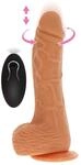 TOYJOY UpDown Rotating Vibr Dildo Vibrator Beige 20 cm ⌀ 4 cm