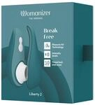 Womanizer Liberty 2 Druckwellenstimulator Gr&uuml;n 10,5 cm